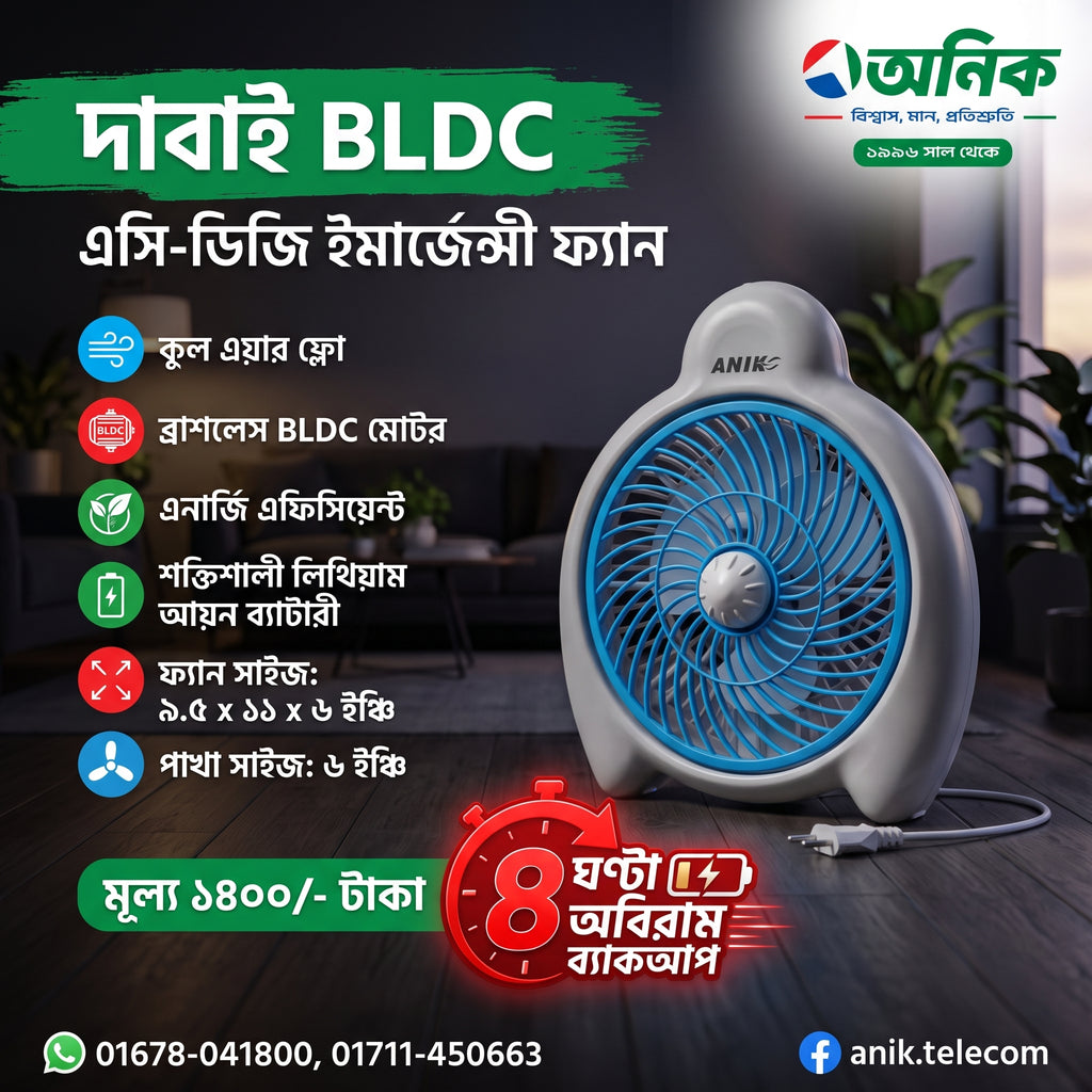 Anik Dabai Charger Fan