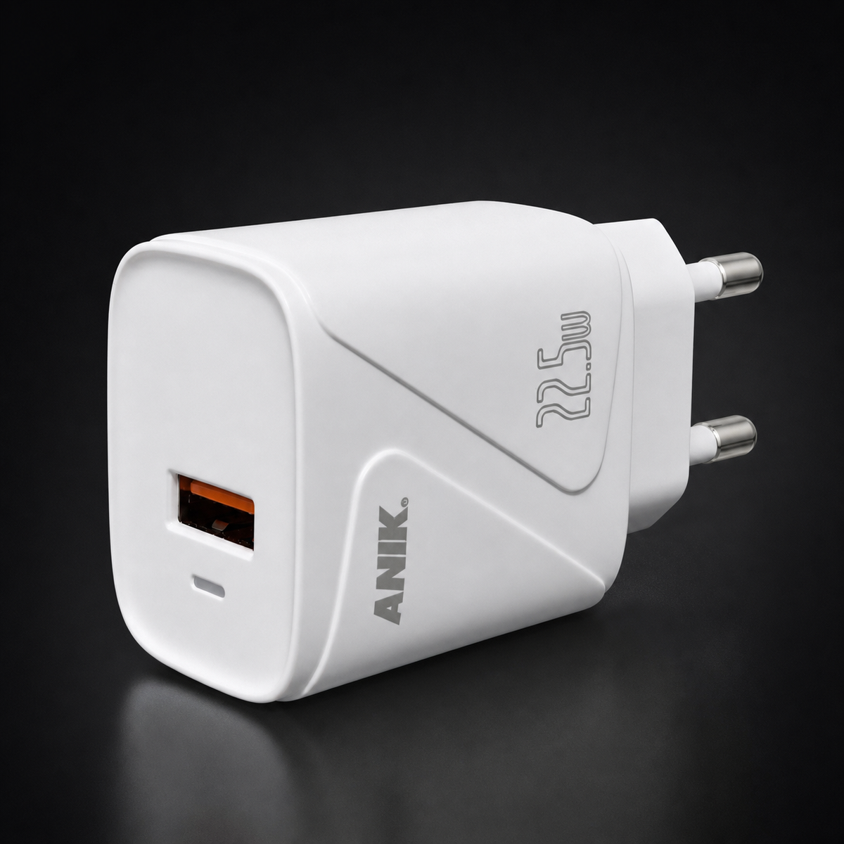 ANIK 22.5W QC3.0 Multi-Protocol Super Fast Charger (Free Cable Included)