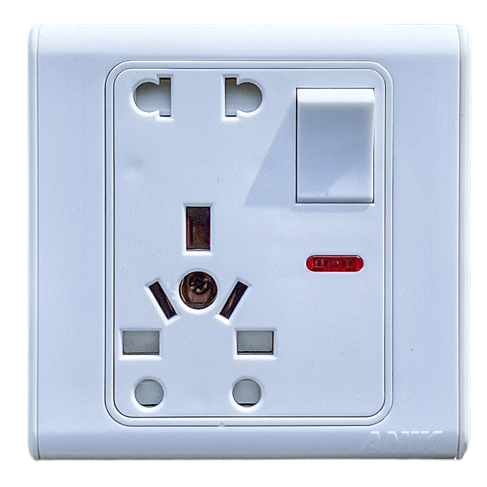 Electrical multi socket, wall sockets/multi 10 pin plug socket with switch