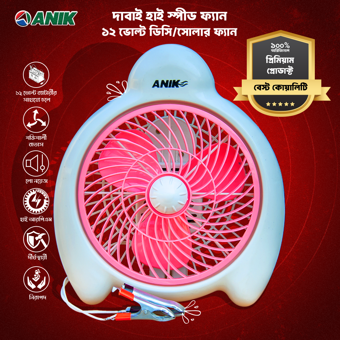 Daba DC Fan, 12 Volt DC Fan, Solar Fan